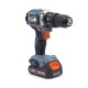 Ударная дрель-шуруповерт, 60 Нм, 1х4Ач, ЗУ, кейс X2 20В