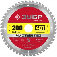 Диск пильный по дереву Чистый рез 200 x 32/30 мм, 48T ЗУБР 36914-200-32-48_z01