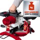 Пила торцовочная Einhell TC-MS 2513 L, 1600Вт,250х30мм,пропил 130х75мм (4300850)