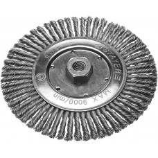 Щетка дисковая для УШМ 175 мм, стальная проволока 0.5 мм STAYER 35192-175