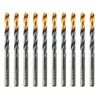 Сверло по металлу, 6 мм, HSS-Tin, Golden Tip, 10 шт. Denzel (717215)