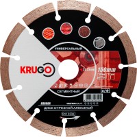 Диск алмазный сегментированный (кирпич, бетон, гранит) 150 x 2.2 x 22.23 x 10mm KRUGO (RSA06A)