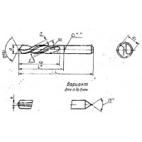 Сверло d 4,6 ц/х Р6М5 левое