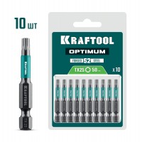 KRAFTOOL OPTIMUM TX 25, 50 мм, 10 шт, биты (26126-25-50-10)