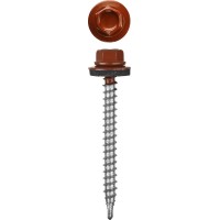 Саморезы СКД кровельные 35 х 4.8 мм, RAL 3003 рубиново-красный, 1 800 шт, для деревянной обрешетки STAYER 30300-48-035-3003