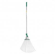 Регулируемые веерные грабли РВ-15 170-570 мм, длина 1180 мм, стальная рабочая часть, алюминиевый черенок POCTOK 39640_z01