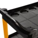 Тележка с тремя открытыми полками, черная RUNTEC RT-P3