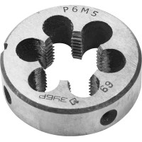 Плашка круглая машинно-ручная сталь Р6М5 ЗУБР М20 x 1.5 мм 4-28023-20-1.5