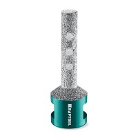 Вакуумная алмазная фреза пальчиковая с конусом VS DIAMOND, d 10 мм (М14, 50 мм) KRAFTOOL 29811-10