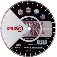 Диск алмазный для бетона, лазерная сварка 450x25.4x40x3.8x10mm KRUGO (LCB18A)