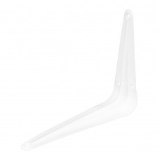 Кронштейн угловой с ребром, 100 х 125 мм, белый Сибртех (94015)