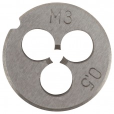 Плашка метрическая, легированная сталь М3х0,5 мм (70820)