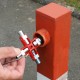 Ключ крестовой 4-лучевой универсальный для стандартных шкафов, оцинкованный, 90 мм (KN-001106)