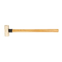 Кувалда 1,8 кг AlCu рукоятка дерево гикори искробезопасная 191G-1010, HORTZ