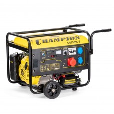Генератор CHAMPION GG7501E-3 (PRO 400В7,5/8,1кВАcosф=0,8 15лс25л230/12В84,2кг,эл.стартер,счетч.колес (GG7501E-3)