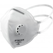 Полумаска фильтрующая FV-95, класс защиты FFP2, плоская, с клапаном выдоха STAYER 11113-2_z01