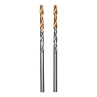 Сверло спиральное по металлу 3,2 x 65 мм, Р6М5, Golden Tip , 2шт. Denzel (718226)