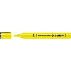 Меловой маркер ММ-400 желтый, 2 мм ЗУБР 06332-5