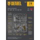 Набор инструментов, 1/2, 1/4, 3/8, CrV, S2, пластиковый кейс, 216 предметов Denzel