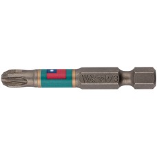 Биты WP, сталь S2, с насечкой, Профи, 50 мм PZ3, 10 шт. (57598)