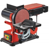 Станок шлифовальный Einhell TC-US 380, 380Вт, круг 150мм(шкурка), лента 100х914мм,стол,угл.упор (4419257)