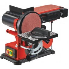 Станок шлифовальный Einhell TC-US 380, 380Вт, круг 150мм(шкурка), лента 100х914мм,стол,угл.упор (4419257)