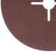 Круги фибровые 5 шт, Р 80, 180 х 22 mm Matrix (73922)