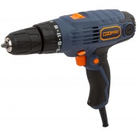 Дрель-Шуруповерт электрическая 300 Вт; 0-450/0-1350 об/мин; подсветка; быстрозажимной патрон 10 мм; резиновые вставки; 24,0 Нм; 19+1; 1,1 кг MAX-PRO 85046