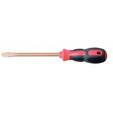 Отвертка шлицевая SL 5х100 (общ.205мм) искробезопасный сплав BeCu 260-1014, HORTZ