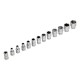 Набор торцевых головок, трещотка 120 зубьев, 1/4, CrV, 36 предметов Gross