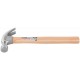 Молоток-гвоздодер, деревянная ручка 25 мм, 340 гр. (44625)