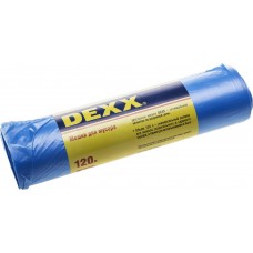 Мусорные мешки 120 л, 10 шт, голубые DEXX 39150-120