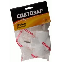 СВЕТОЗАР 3 гнезда, электрический разветвитель с заземлением (SV-55093)