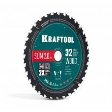 Диск пильный по дереву Slim wood cut, 254 х 30 x 2.0 мм, 32Т KRAFTOOL 36955-254-30-32