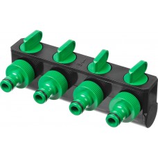 Поливочный распределитель RS-4 3/4 четырехканальный с внутренней резьбой РОСТОК 426378