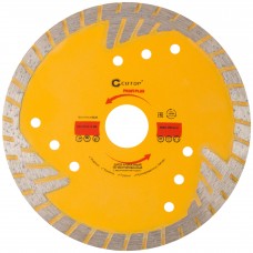 Диск отрезной алмазный, сегментный с защитными секторами CUTOP Profi Plus, 125 x 2.4 x 8.3 x 22.2 мм (67-415)