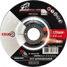 Круг зачистной пометаллу KRUGO 125х6х22мм KMP12560