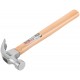 Молоток-гвоздодер, деревянная ручка 25 мм, 340 гр. (44625)