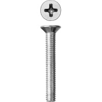 Винт с потайной головкой M6?40 мм DIN 965 кл. пр. 4.8 цинк 6 шт ЗУБР 303116-06-040