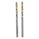 Сверло спиральное по металлу 3,5 x 70 мм, Р6М5, Golden Tip , 2шт. Denzel (718227)
