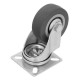 Колесо поворотное D 50 мм, крепление платформенное Сибртех (68713)
