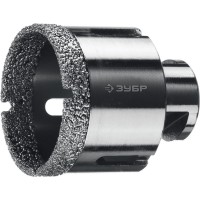 Коронка алмазная вакуумная АВК, d 50 мм, М14, 15 мм кромка ЗУБР Профессионал 29865-50