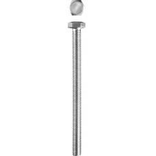 Болт M6 x 80 мм, кл. пр. 5.8, цинк, 5 кг, ГОСТ 7798-70 ЗУБР 303080-06-080