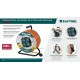 Силовой удлинитель на стальной катушкеEXPERT ПВС 3х2.5 30м 4000Вт IP44 KRAFTOOL 55089-30