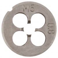 Плашка метрическая, легированная сталь М5х0.8 мм (70822)