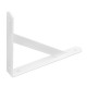 Кронштейн усиленный, 250 х 200 х 30 х 4 мм, белый Сибртех (94045)