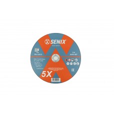 Диск отрезной по металлу и нержавеющей стали, упак 5 шт., 2301.922.23 mm SENIX AECW-0009-5