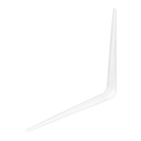 Кронштейн угловой с ребром, 300 х 350 мм, белый Сибртех (94018)