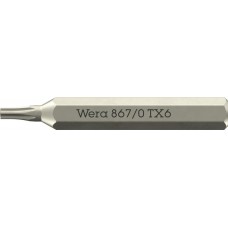 867/0 Micro TORX бита, TX 6 x 30 мм, хвостовик шестигранный 5/32