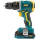 Дрель-Шуруповерт акк. 20 В; 0-400/1400 об/мин; 50 Нм; 2 (Li-Ion) 2,0 Ач; 1,5 ч.; бесщеточный; рез. накл.; кейс (80130)